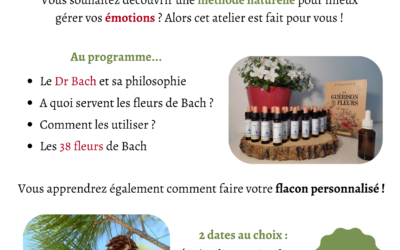 Atelier « Découverte des fleurs de Bach »